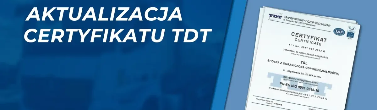 Aktualizacja Certyfikatu TDT