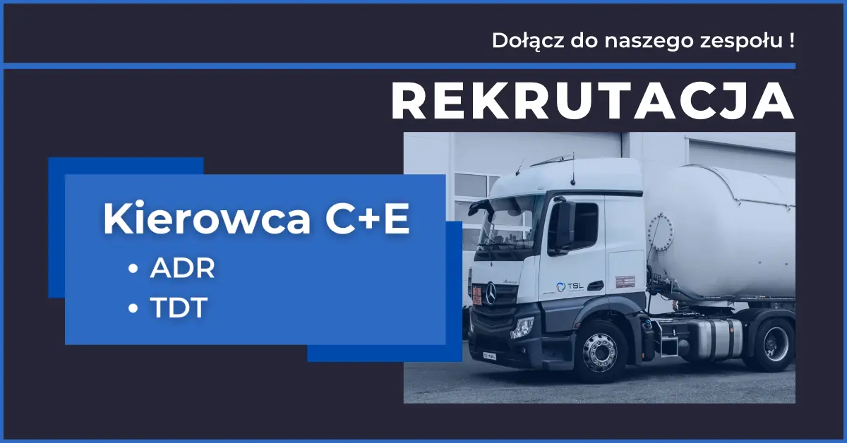 PRACA: Kierowca C+E (ADR / TDT)